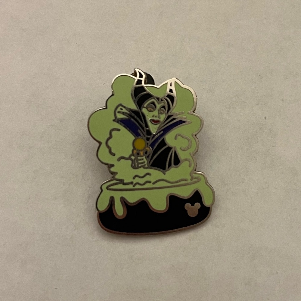 Disney Maleficent Hidden Mickey Cauldron Pin